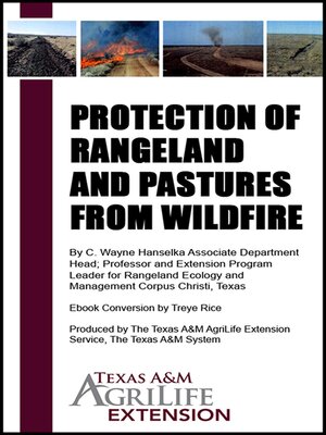 cover image of Protection of Rangeland and Pastures from Wildfire